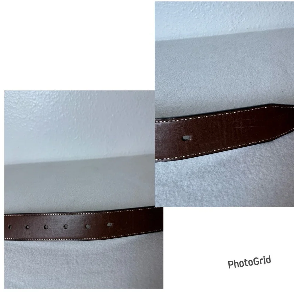 Swiss Gear Men's Medium 32-36 Black Brown Reversible Belt Bonded Leather